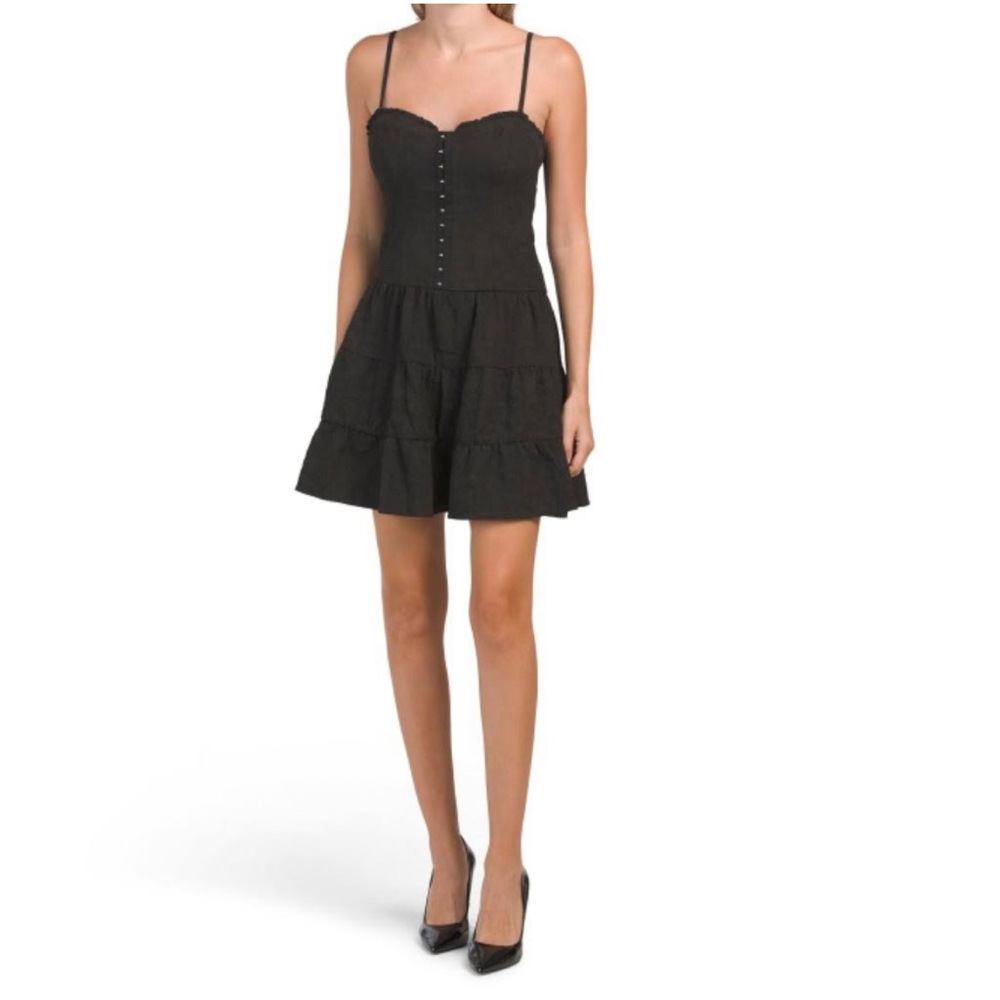 Betsey Johnson Janice Mini Dress Raven Black Sz Small NWT
